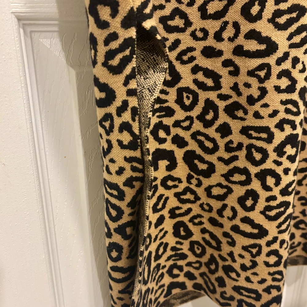 Worth Leopard Print Off-Shoulder Dress L - Picture 8 of 8